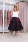 Пышная ярусная юбка из фатина (60 цветов) Микс  - фото 